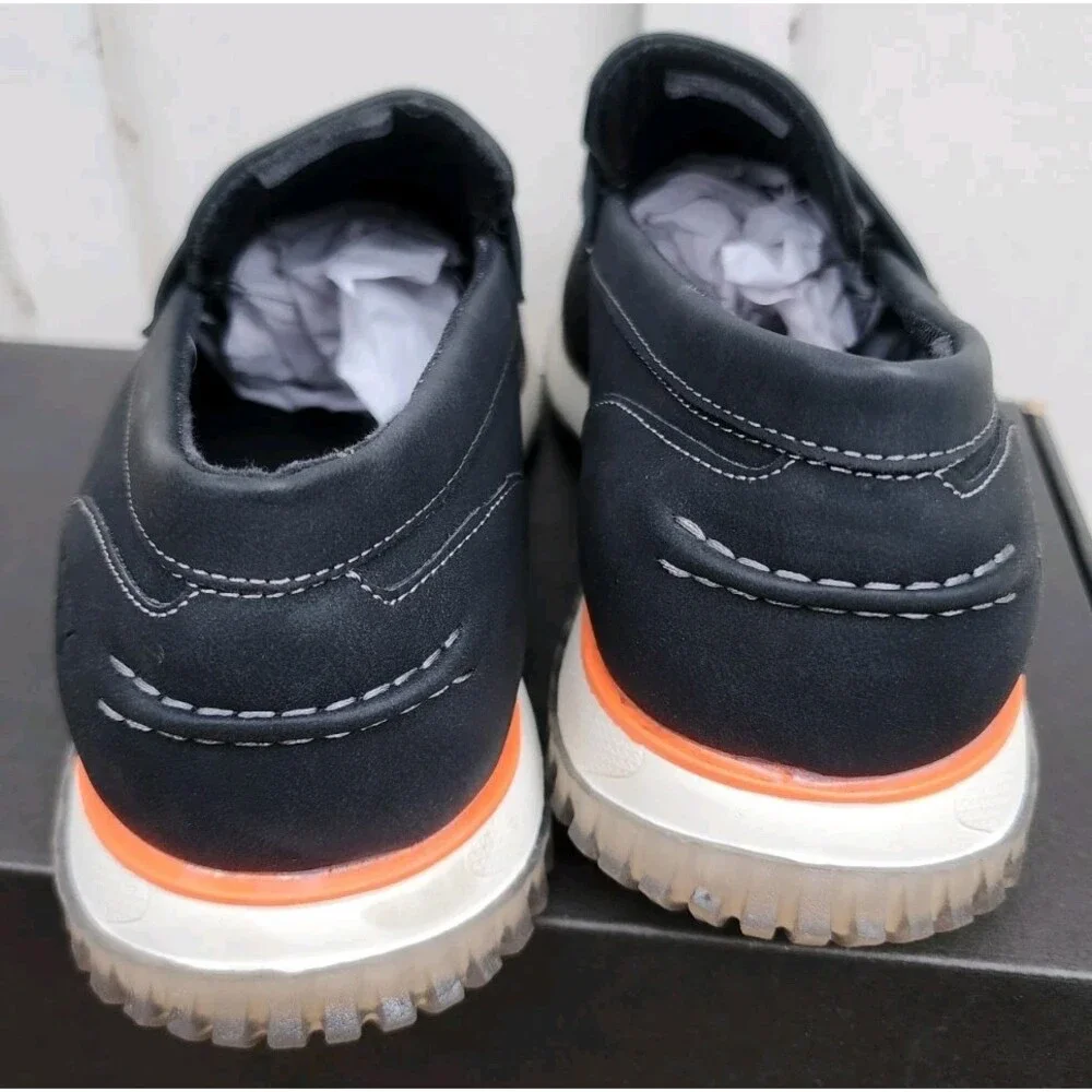 New York Company Mens Ronan Dress Loafers Shoes, Black, US Size 10.5, NEW!!